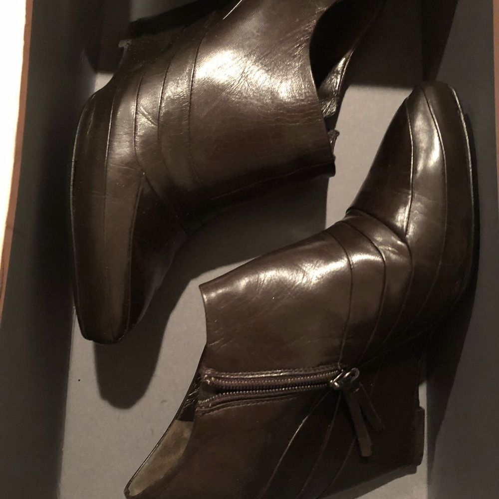 Authentic Miu Miu Leather Wedge Booties! - image 2